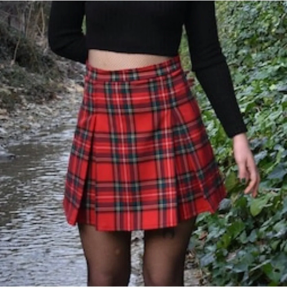 Vintage Tartan Mini Skirt - Picture 1 of 5